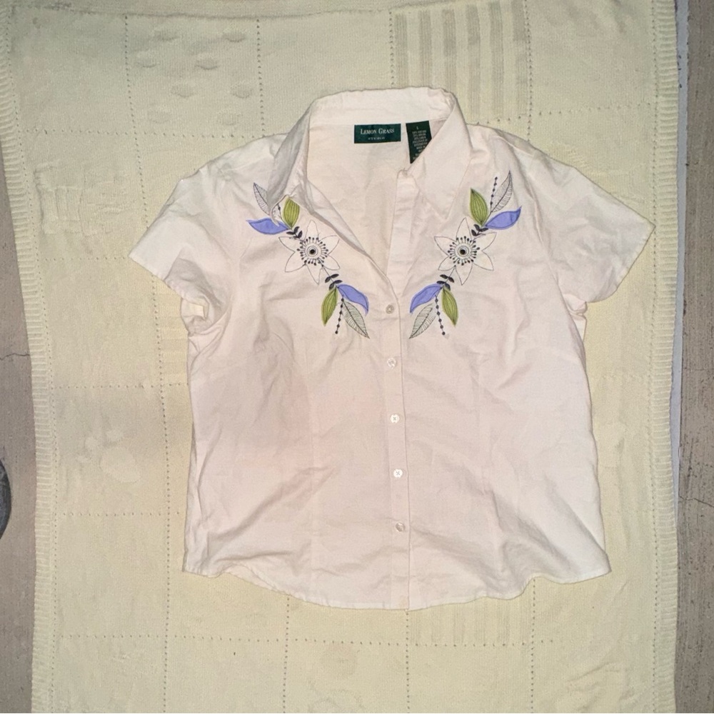Lemon Grass button down shirt